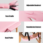 84''L Tragbare Massageliege, verstellbare Gesichts- und Tattooliege mit Tragegriff