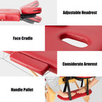 84''L Tragbare Massageliege, verstellbare Gesichts- und Tattooliege mit Tragegriff