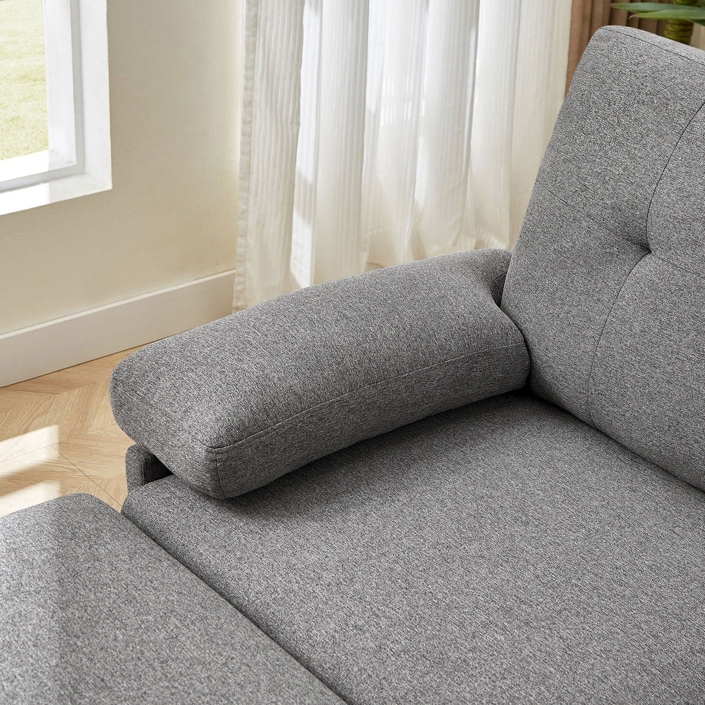 86.22 L-förmiges Ecksofa mit seitlichen Stautaschen