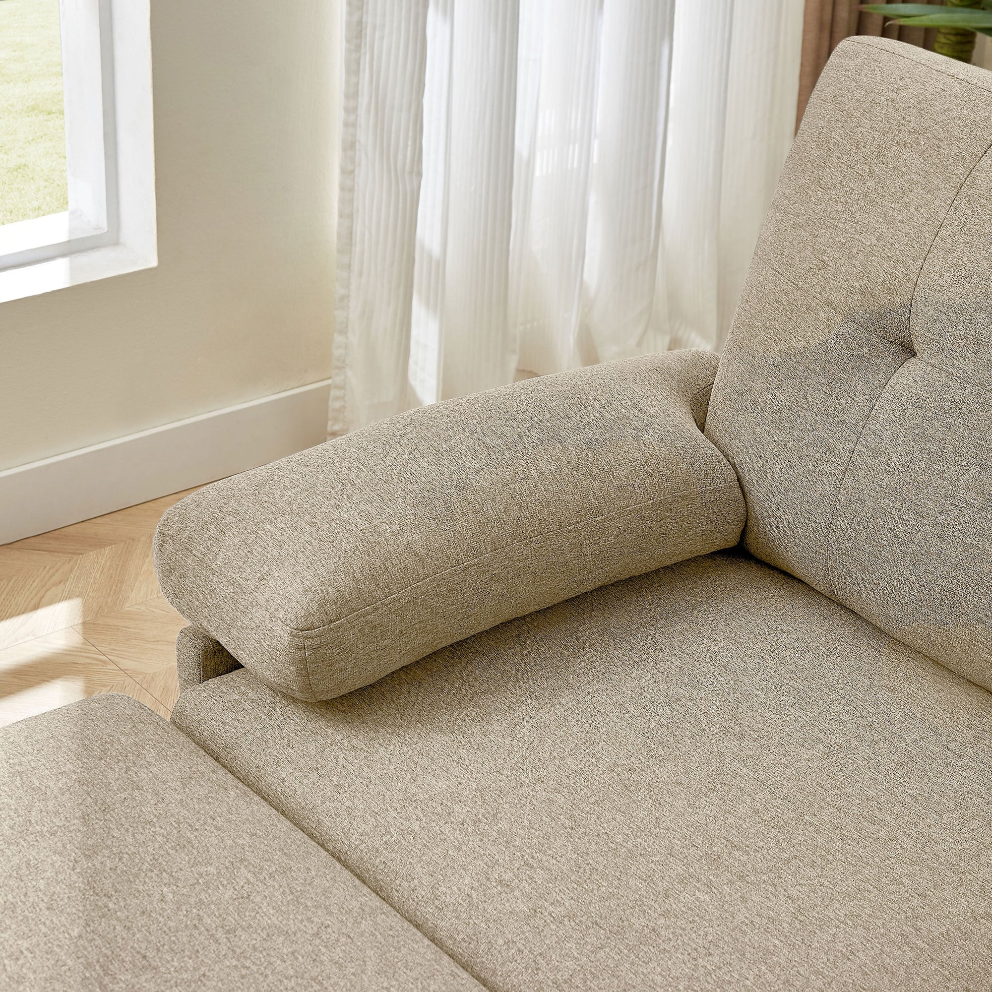 86.22 L-förmiges Ecksofa mit seitlichen Stautaschen