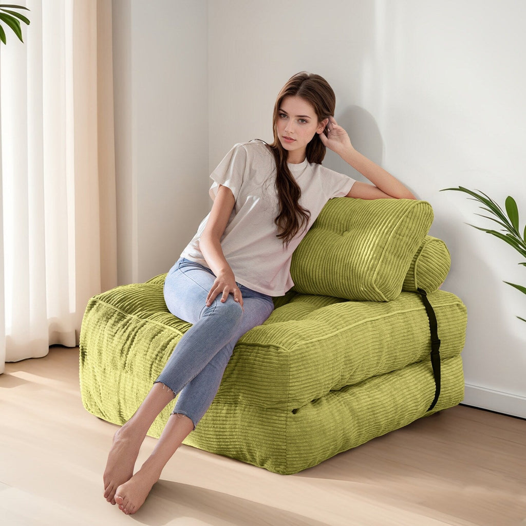 8 Cord-Klappsofa-Schlafsofa, Einzelbett