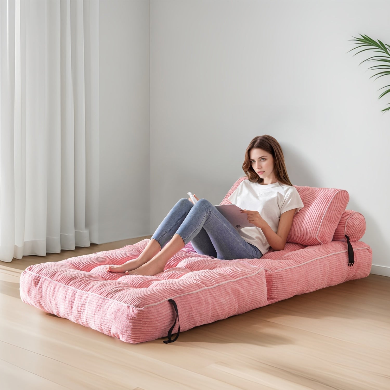8 Cord-Klappsofa-Schlafsofa, Einzelbett