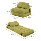 8 Cord-Klappsofa-Schlafsofa, Einzelbett