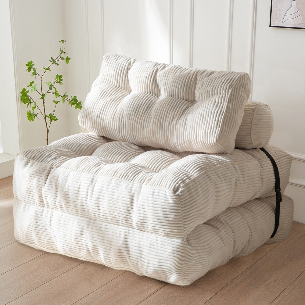 8 Cord-Klappsofa-Schlafsofa, Einzelbett