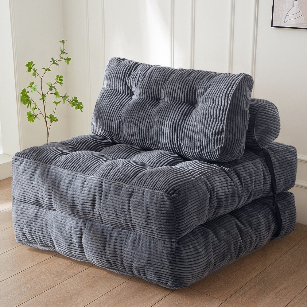 8 Cord-Klappsofa-Schlafsofa, Einzelbett
