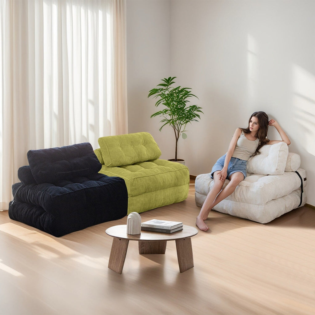 8 Cord-Klappsofa-Schlafsofa, Einzelbett