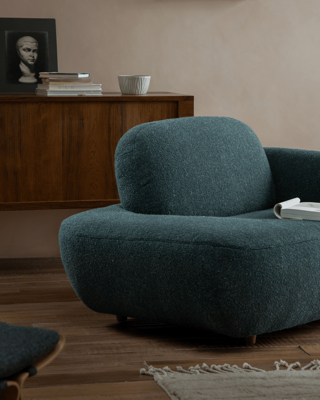 Gestein Bouclé Sessel