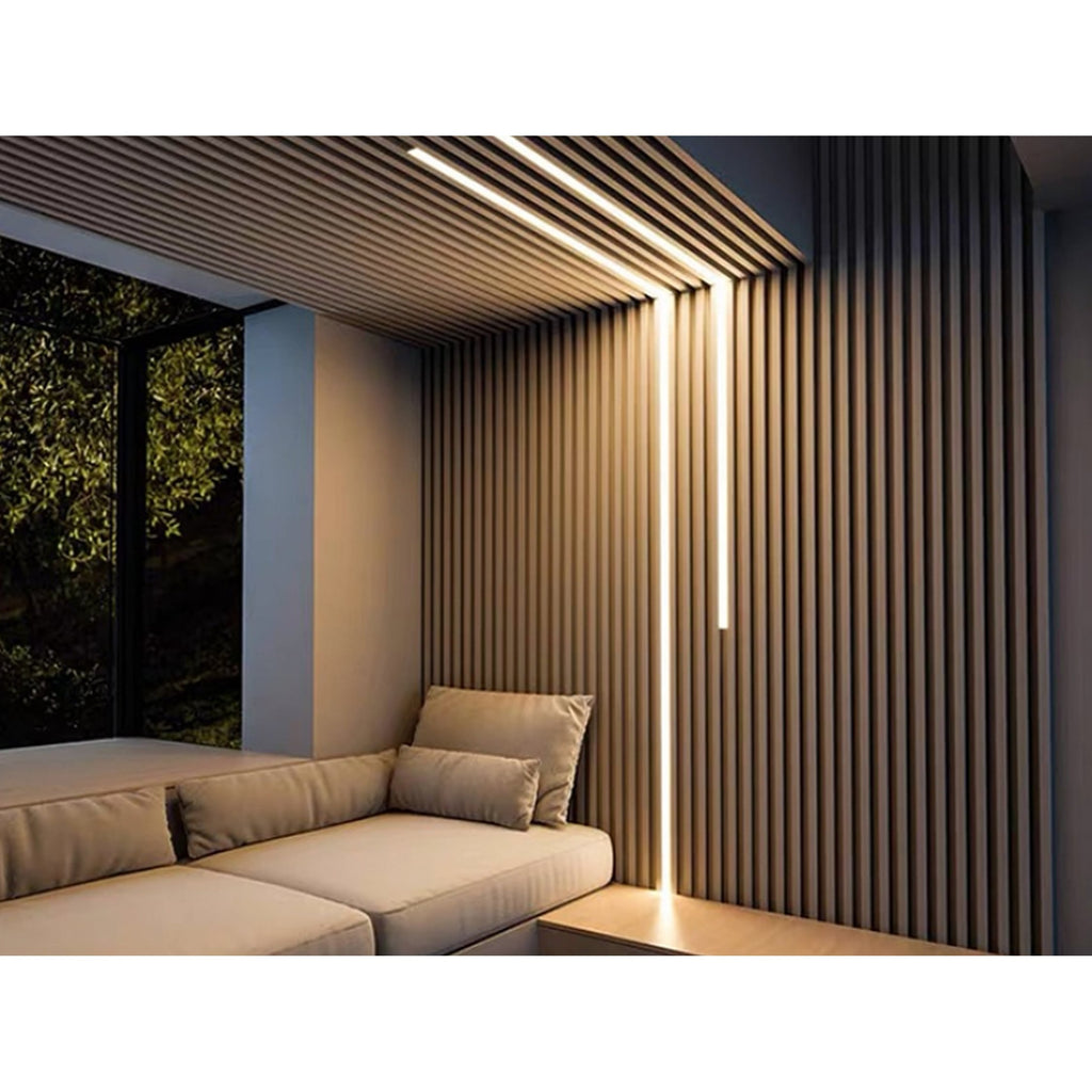 93 Zoll x 6 Zoll x 0,8 Zoll Massivholz-Wandverkleidungsbrett – 3-teilig + 1-teilige Endleiste