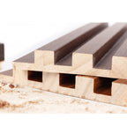 93 Zoll x 6 Zoll x 0,8 Zoll Massivholz-Wandverkleidungsbrett – 3-teilig + 1-teilige Endleiste