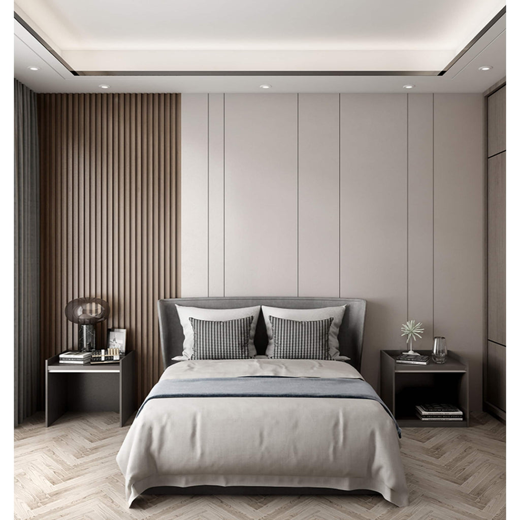 93 Zoll x 6 Zoll x 0,8 Zoll Massivholz-Wandverkleidungsbrett – 3-teilig + 1-teilige Endleiste