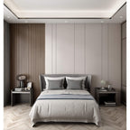 93 Zoll x 6 Zoll x 0,8 Zoll Massivholz-Wandverkleidungsbrett – 3-teilig + 1-teilige Endleiste