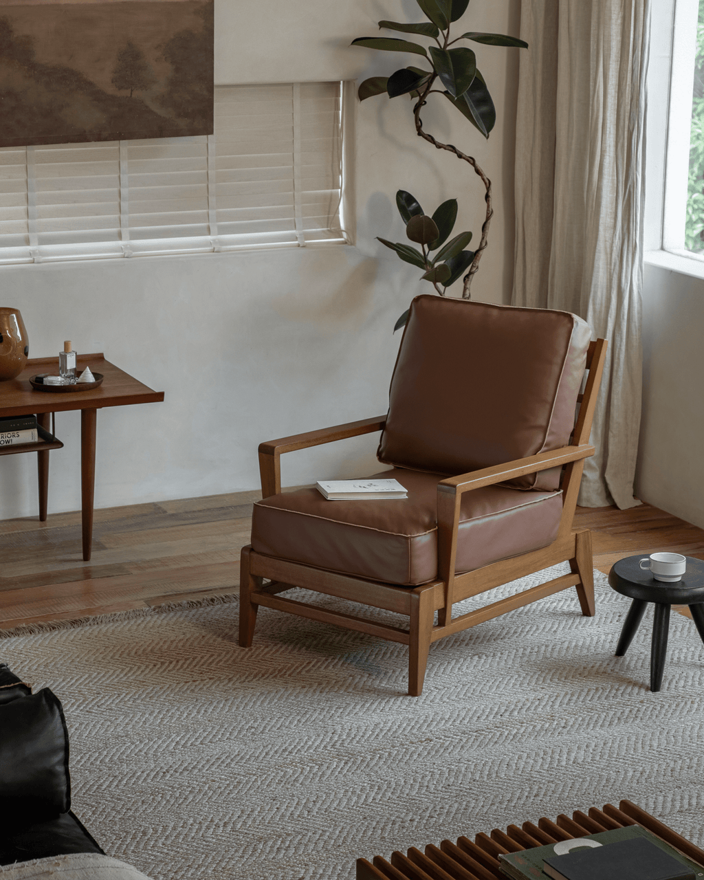 René Leder-Loungesessel