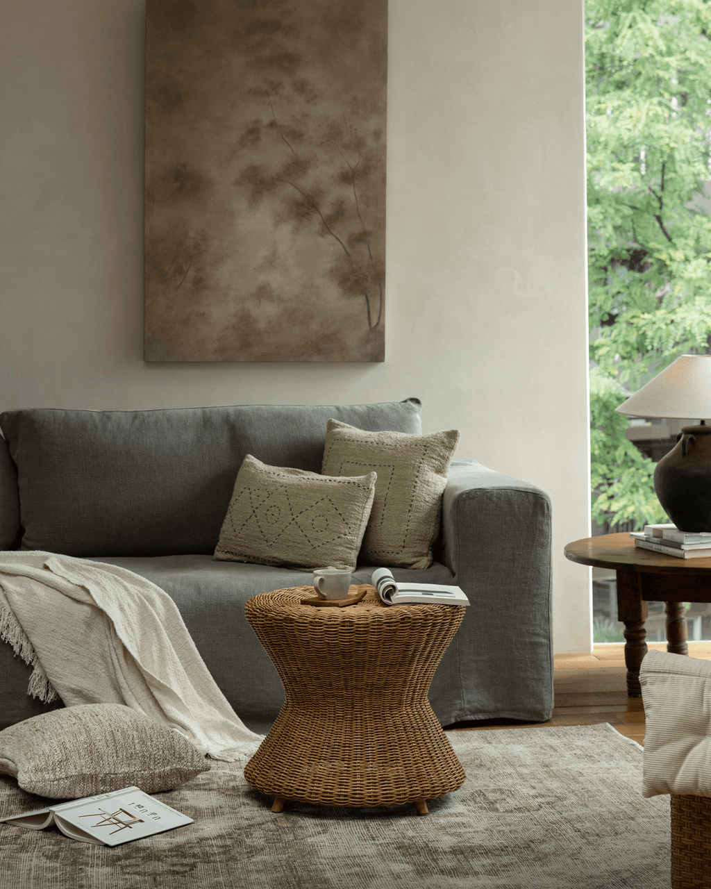 Bongo Rattan Side Table