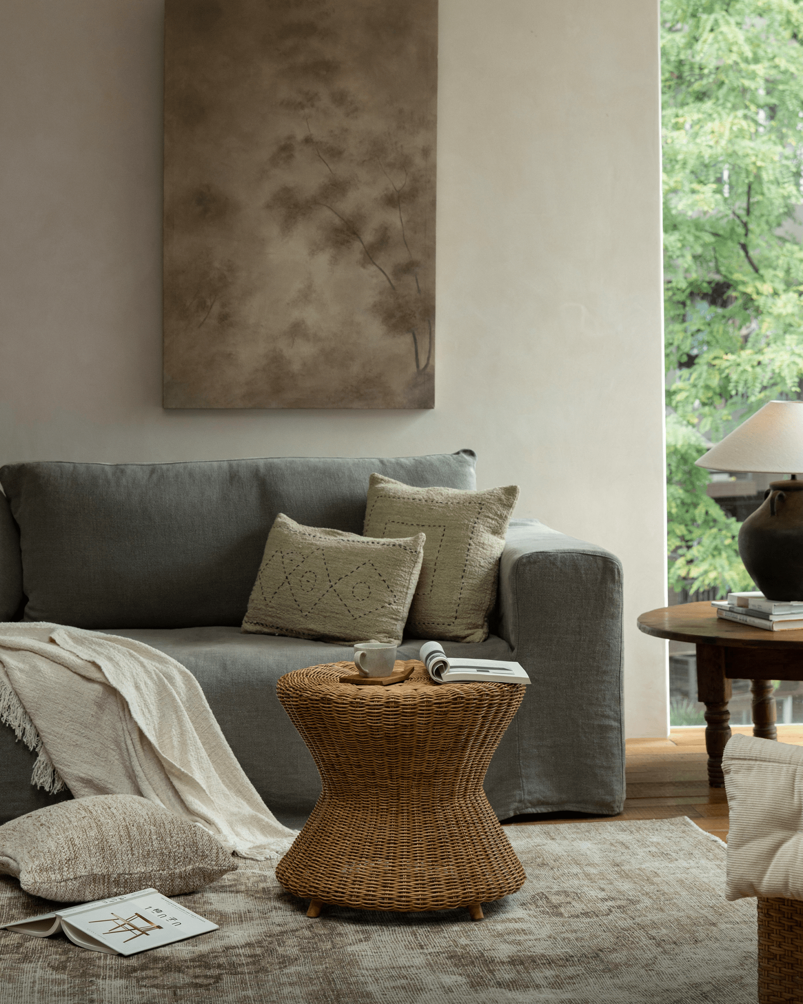 Bongo Rattan Side Table