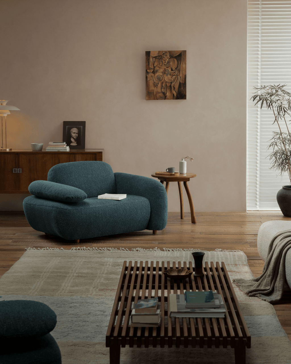 Gestein Bouclé Sessel