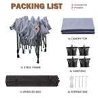 ABCCANOPY Robustes, einfach aufzubauendes Pop-up-Pavillonzelt für den Außenbereich