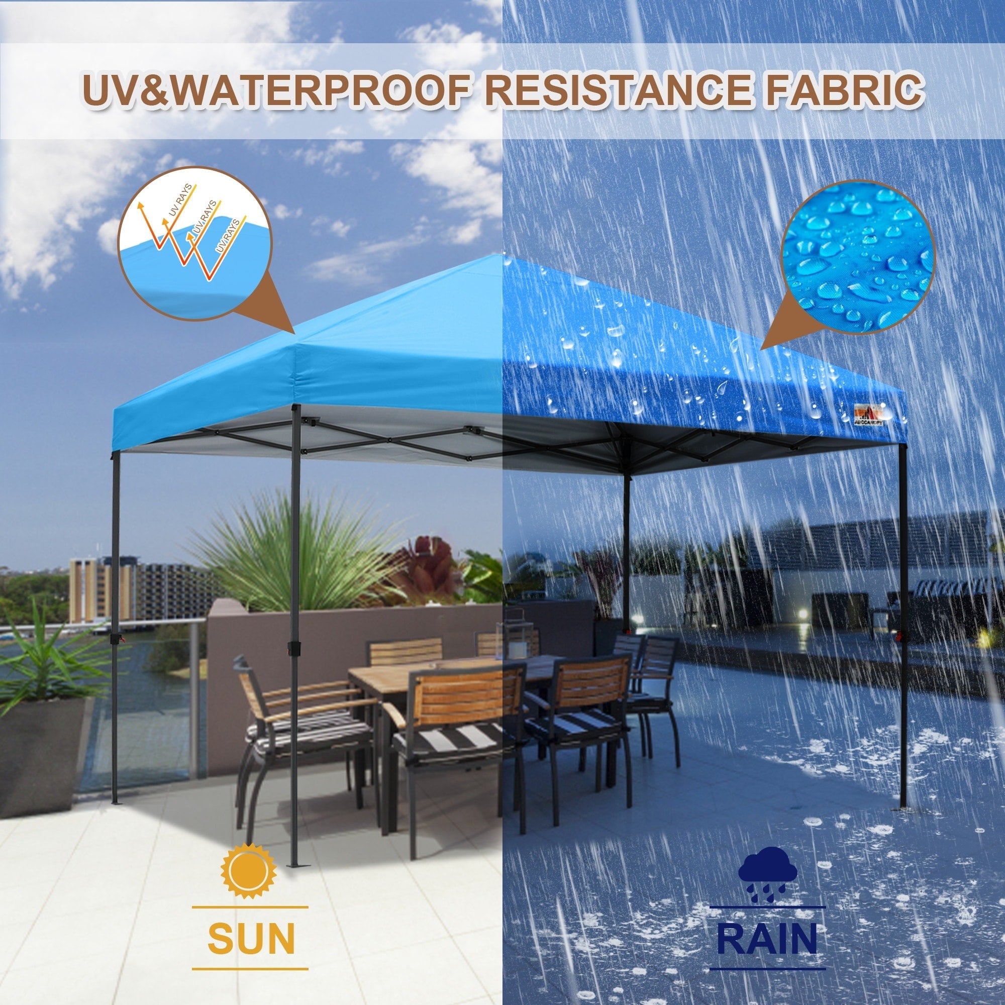 ABCCANOPY Robustes, einfach aufzubauendes Pop-up-Pavillonzelt für den Außenbereich