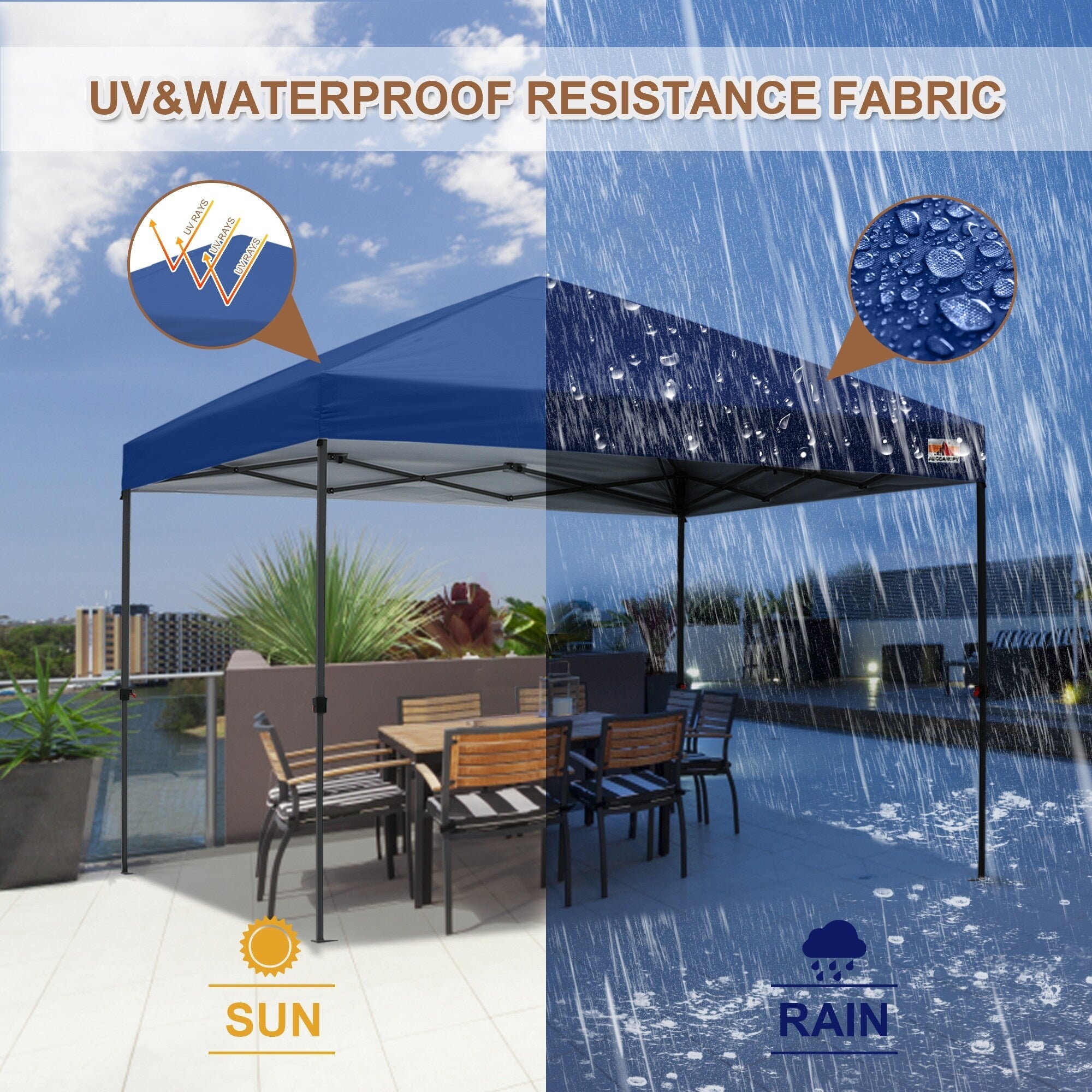 ABCCANOPY Robustes, einfach aufzubauendes Pop-up-Pavillonzelt für den Außenbereich