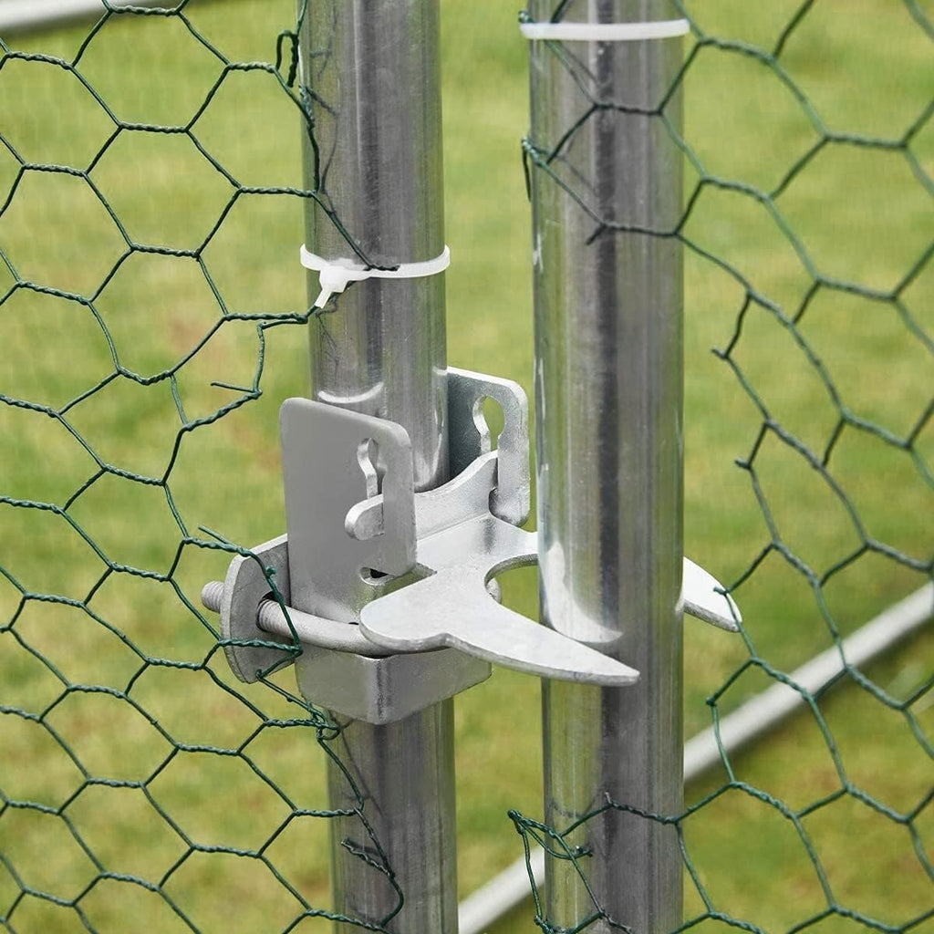 AECOJOY Großer Hühnerstall aus Metall, begehbarer Hühnerkäfig aus Metall