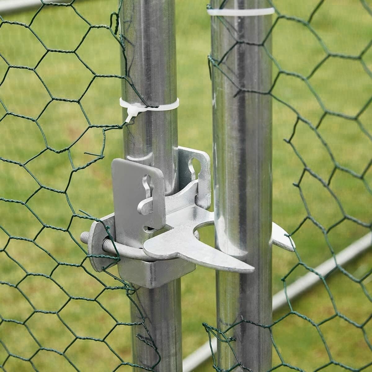 AECOJOY Großer Hühnerstall aus Metall, begehbarer Hühnerkäfig aus Metall