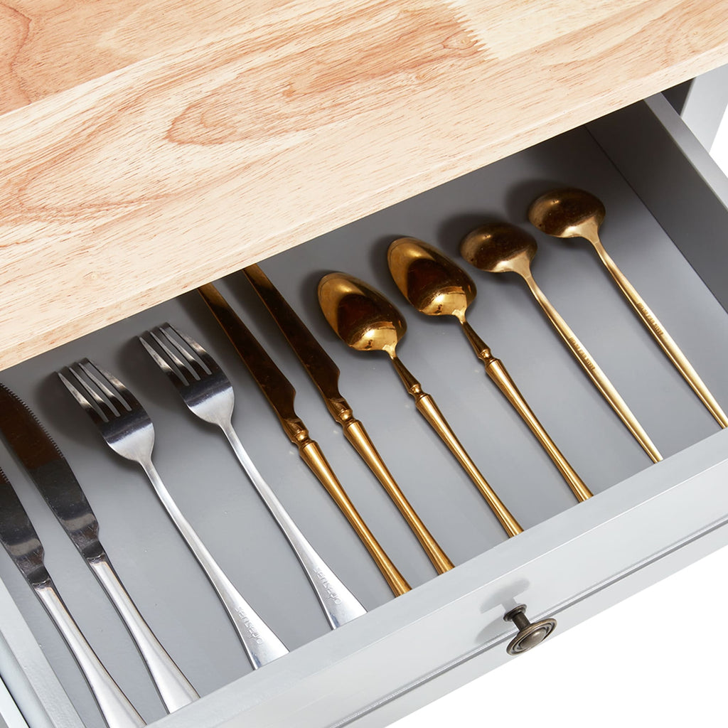 AVAWING 42 Rollwagen für Kücheninsel, Mikrowelle und Schrank