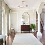 Elvira 8-flammige, halbeinbaufähige Kristallleuchte im Wagenrad-Design