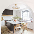 Elvira 8-flammige, halbeinbaufähige Kristallleuchte im Wagenrad-Design