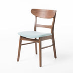 Abrielle Esszimmerstuhl im Mid-Century-Modern-Stil aus gepolstertem Gummibaumholz (2er-Set) von Christopher Knight Home