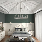 Acroma 12-flammiger Landhaus-Kronleuchter im Wagenrad-Design (40 Zoll) mit UL-Zertifizierung – 40 Zoll Durchmesser x 138 Zoll Höhe