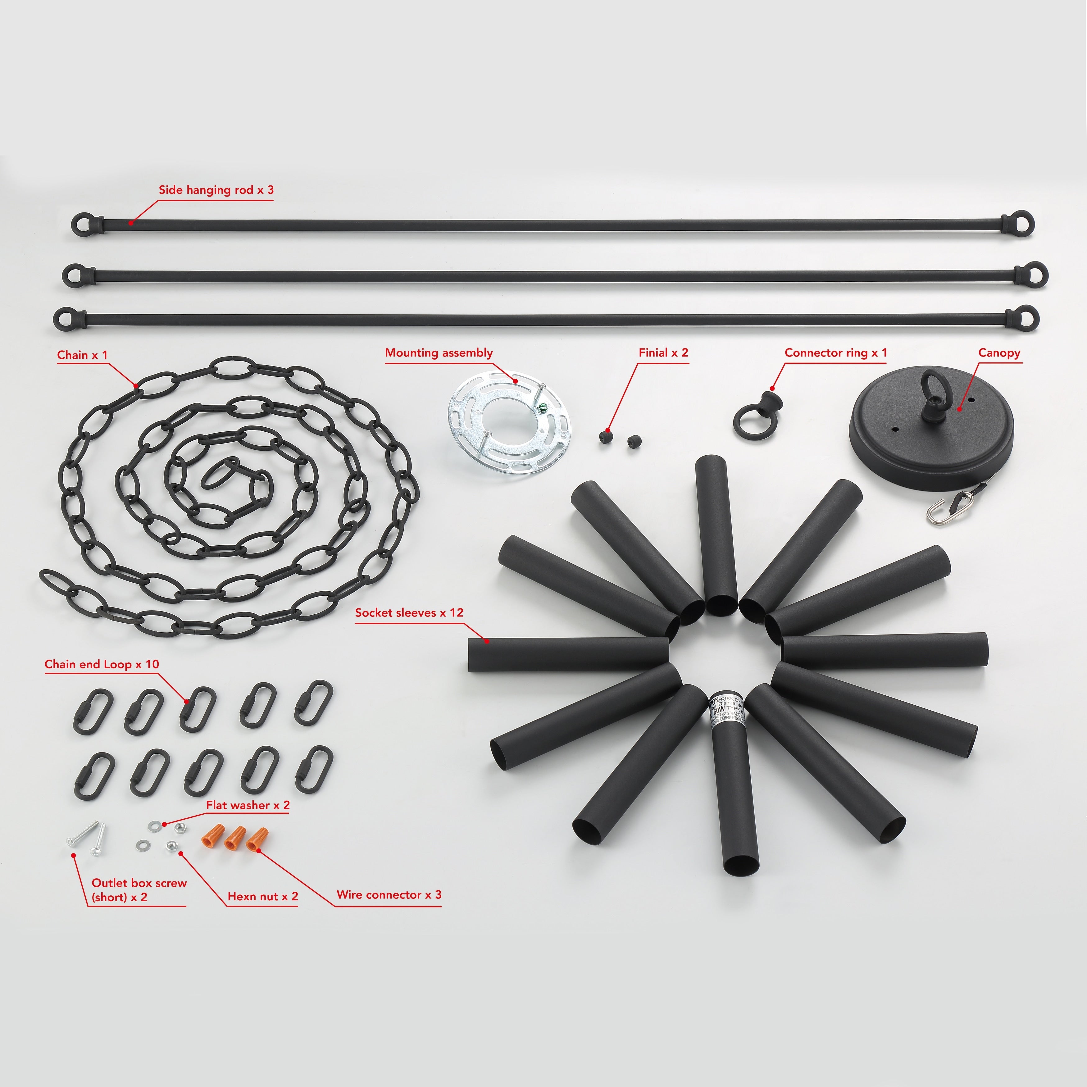 Acroma 12-flammiger Landhaus-Kronleuchter im Wagenrad-Design (40 Zoll) mit UL-Zertifizierung – 40 Zoll Durchmesser x 138 Zoll Höhe