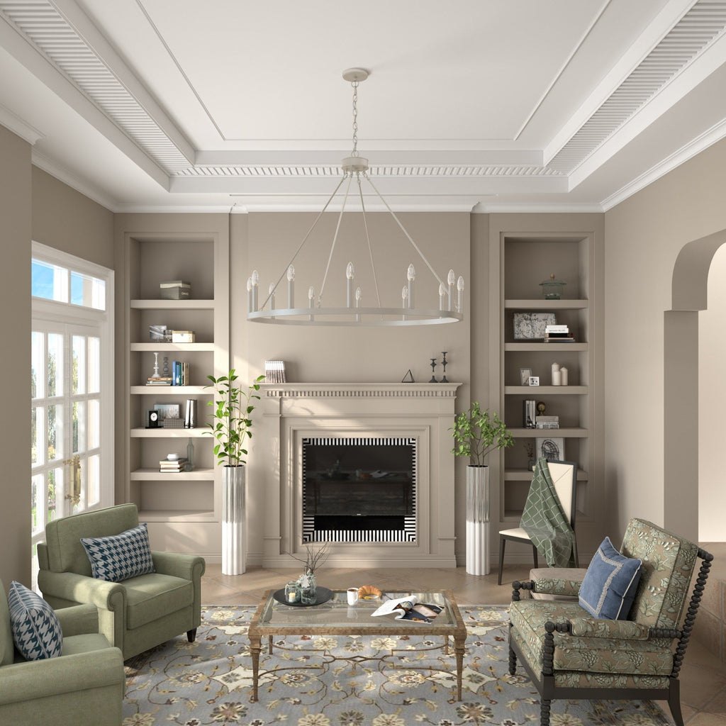 Acroma 12-flammiger Landhaus-Kronleuchter im Wagenrad-Design (40 Zoll) mit UL-Zertifizierung – 40 Zoll Durchmesser x 138 Zoll Höhe