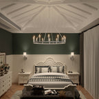 Acroma 12-flammiger Landhaus-Kronleuchter im Wagenrad-Design (40 Zoll) mit UL-Zertifizierung – 40 Zoll Durchmesser x 138 Zoll Höhe