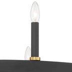 Acroma 20-flammiger Kronleuchter im modernen Landhausstil, 40 Zoll Durchmesser, rundes Wagenrad-Design, UL-zertifiziert