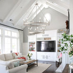 Acroma 20-flammiger Kronleuchter im modernen Landhausstil, 40 Zoll Durchmesser, rundes Wagenrad-Design, UL-zertifiziert