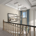 Acroma 20-flammiger Kronleuchter im modernen Landhausstil, 40 Zoll Durchmesser, rundes Wagenrad-Design, UL-zertifiziert