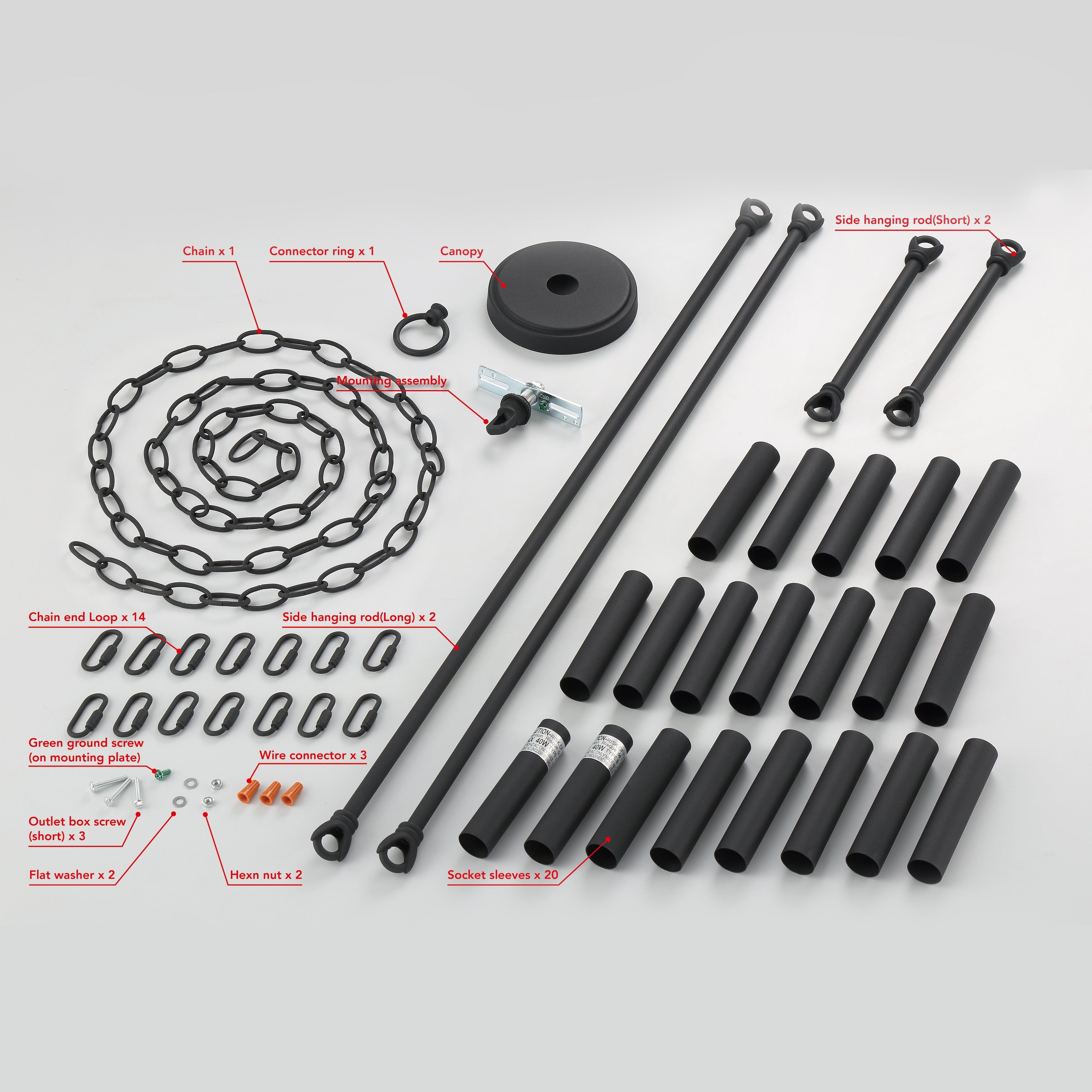 Acroma 20-flammiger Kronleuchter im modernen Landhausstil, 40 Zoll Durchmesser, rundes Wagenrad-Design, UL-zertifiziert