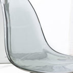 Drehbarer, höhenverstellbarer Bürostuhl aus Acryl ohne Armlehnen