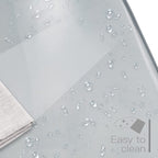 Drehbarer, höhenverstellbarer Bürostuhl aus Acryl ohne Armlehnen