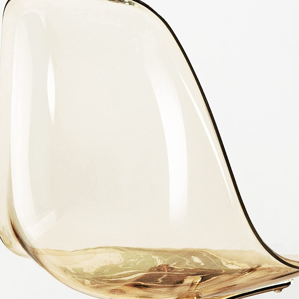 Drehbarer, höhenverstellbarer Bürostuhl aus Acryl ohne Armlehnen