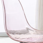 Drehbarer, höhenverstellbarer Bürostuhl aus Acryl ohne Armlehnen