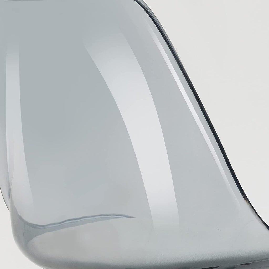 Drehbarer, höhenverstellbarer Bürostuhl aus Acryl ohne Armlehnen