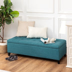 Adeco 50 Aufbewahrungshockerbank aus Kunstleder