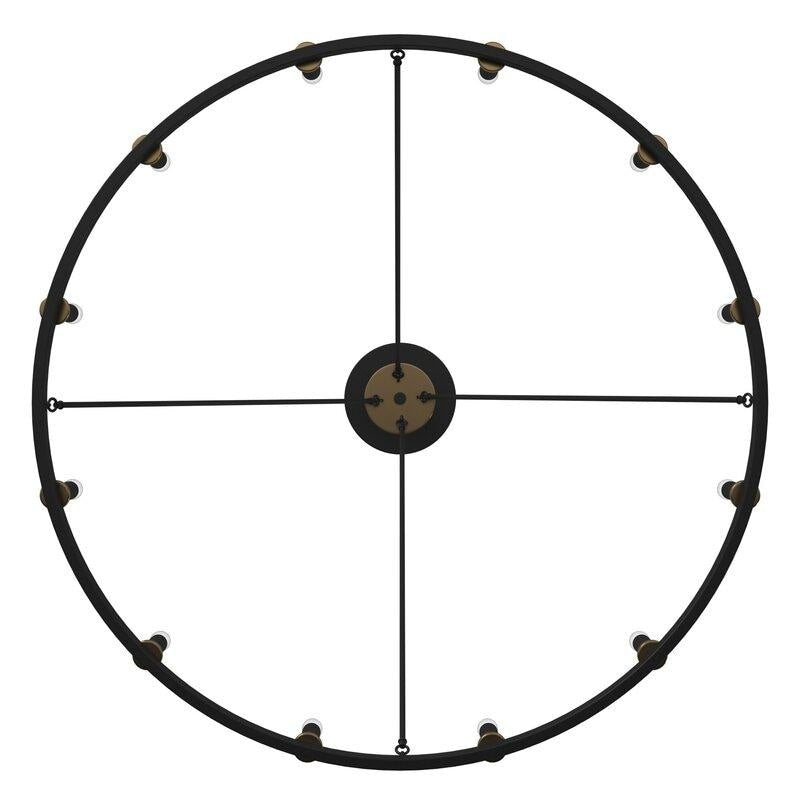 Acroma 12-flammiger Landhaus-Kronleuchter im Wagenrad-Design (40 Zoll) mit UL-Zertifizierung – 40 Zoll Durchmesser x 138 Zoll Höhe