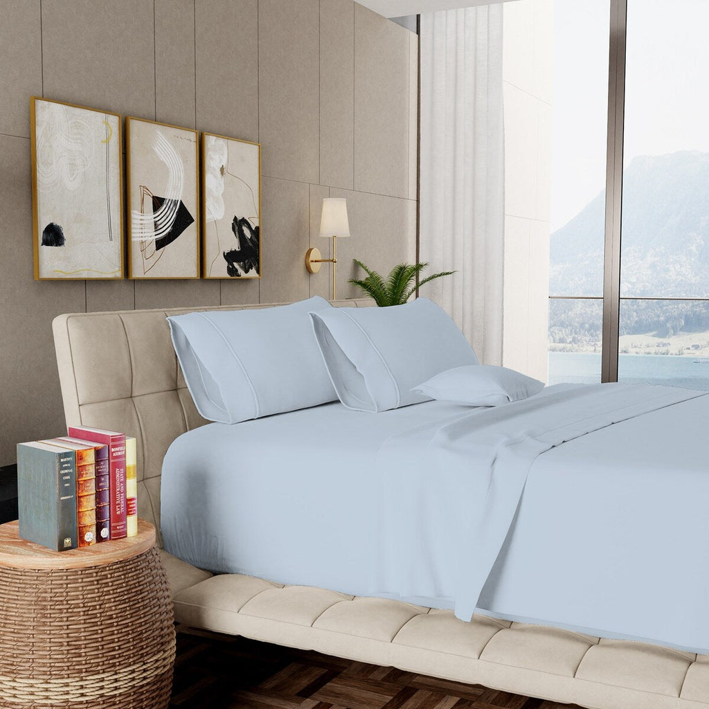 Aireolux Bettwäsche-Set aus ägyptischer Baumwolle mit 1000 Fäden pro Zoll – ultraweich und seidig.