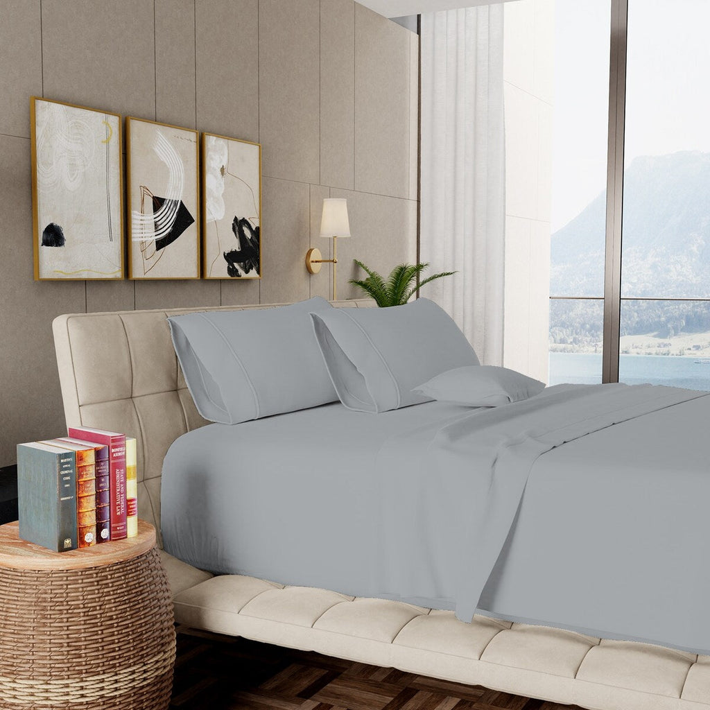 Aireolux Bettwäsche-Set aus ägyptischer Baumwolle mit 1000 Fäden pro Zoll – ultraweich und seidig.