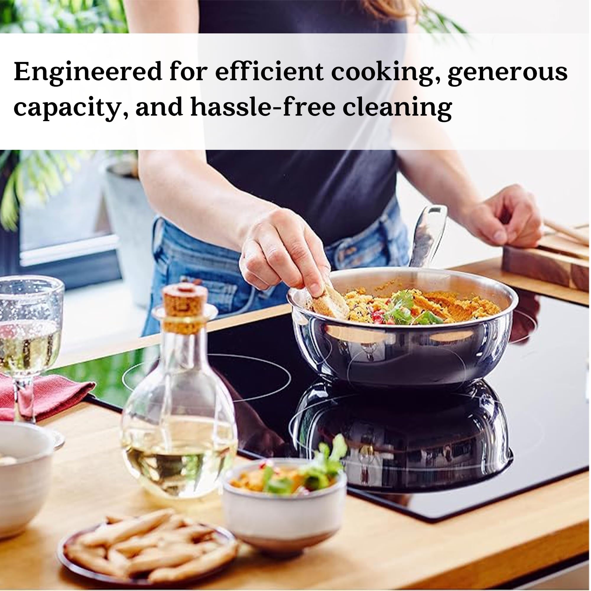 Alva Maestro 5-lagige Edelstahl-Saucierpfanne – 1,6 l, ungiftig