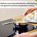 Alva Maestro 5-lagige Edelstahl-Saucierpfanne – 1,6 l, ungiftig