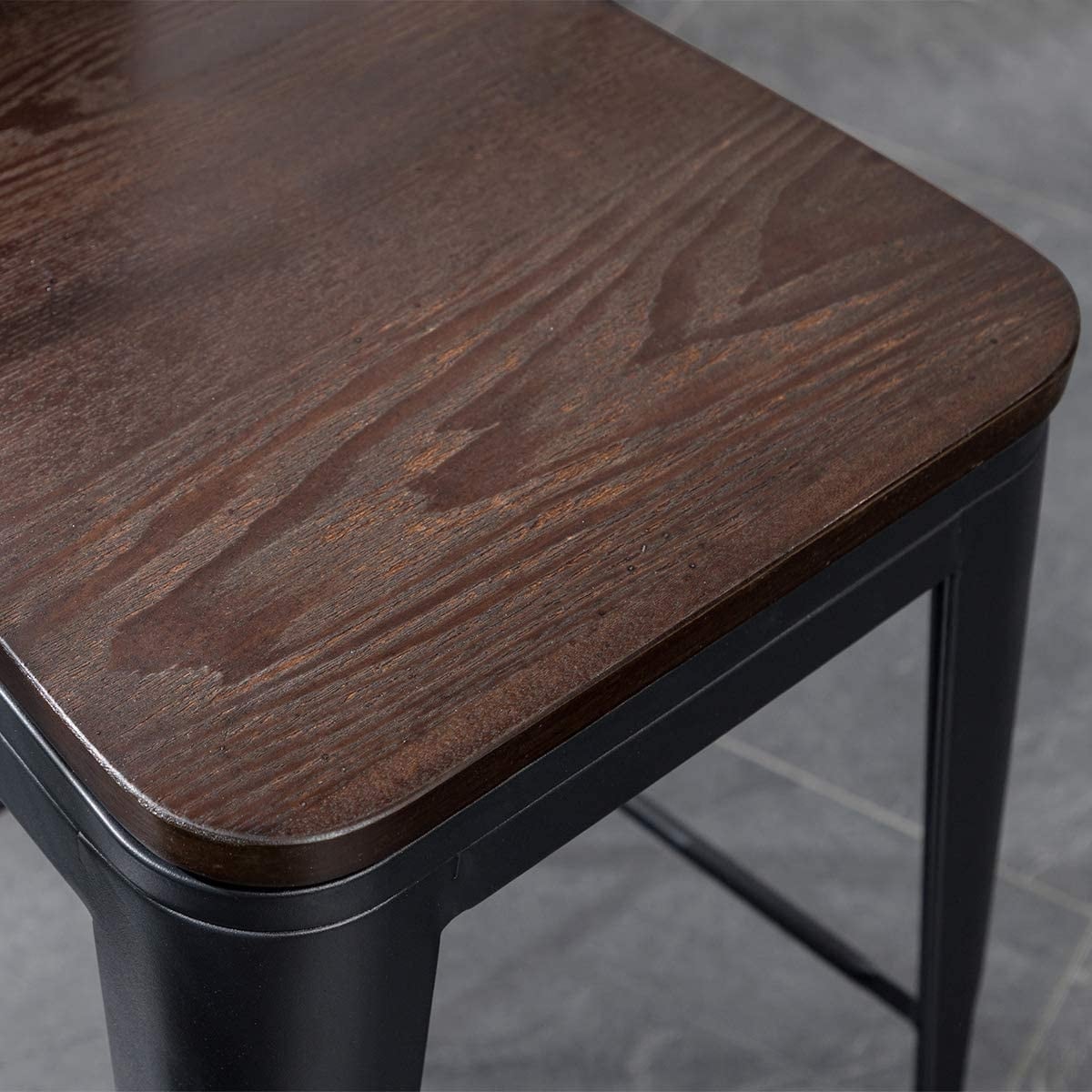 Andeworld Barhocker im Landhausstil, 4er-Set Barhocker in Tresenhöhe