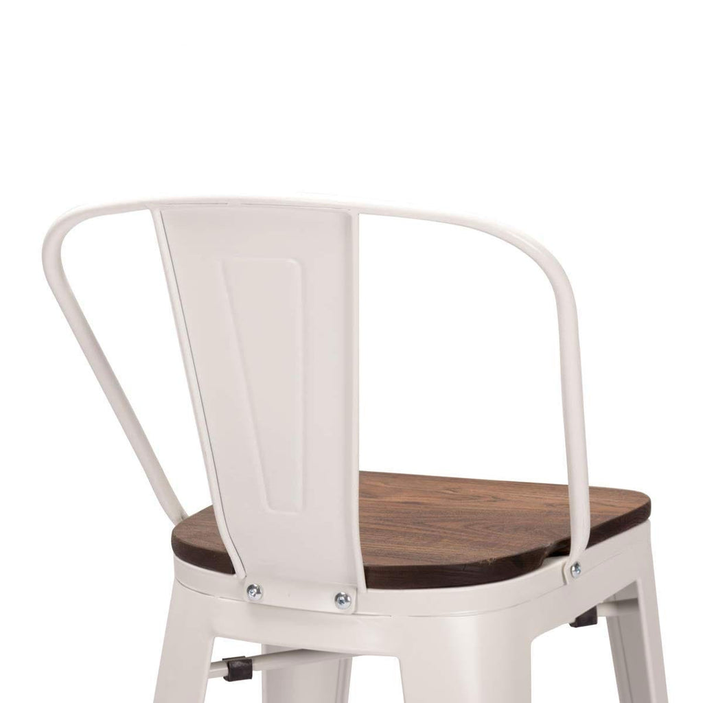 Andeworld Barhocker im Landhausstil, 4er-Set Barhocker in Tresenhöhe