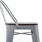 Andeworld Barhocker im Landhausstil, 4er-Set Barhocker in Tresenhöhe